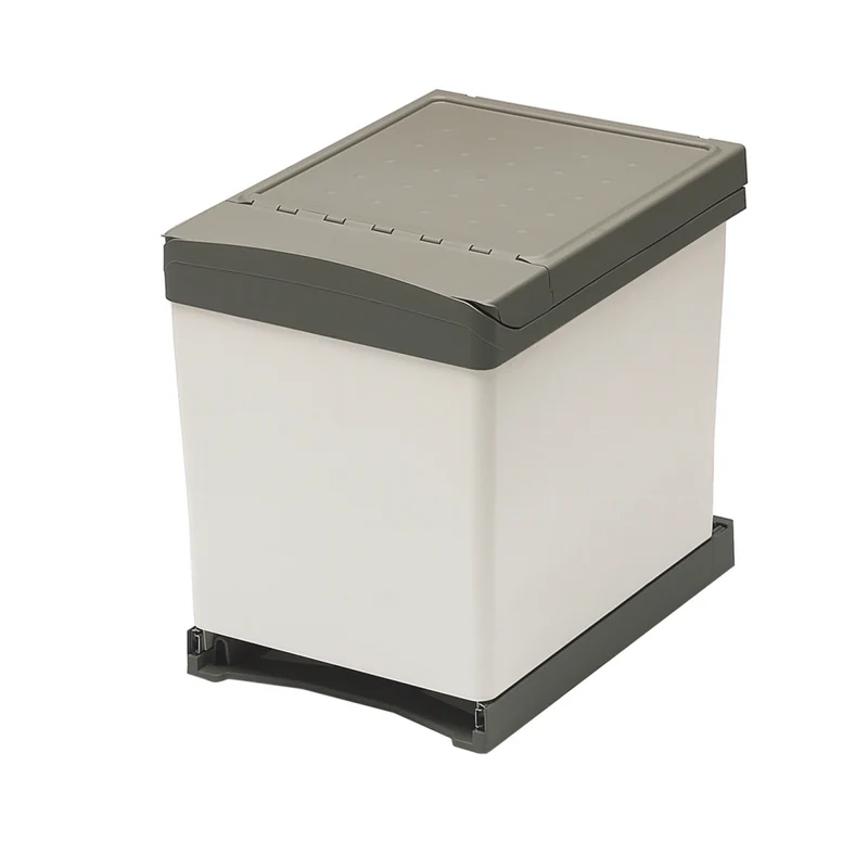 Poubelle tri 2 bacs 42 L pour meuble de 450 mm, automatique