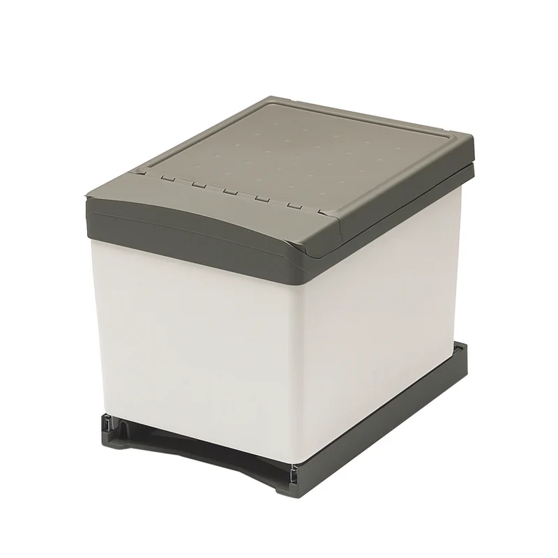 Poubelle tri 2 bacs 32 L pour meuble de 450 mm, automatique