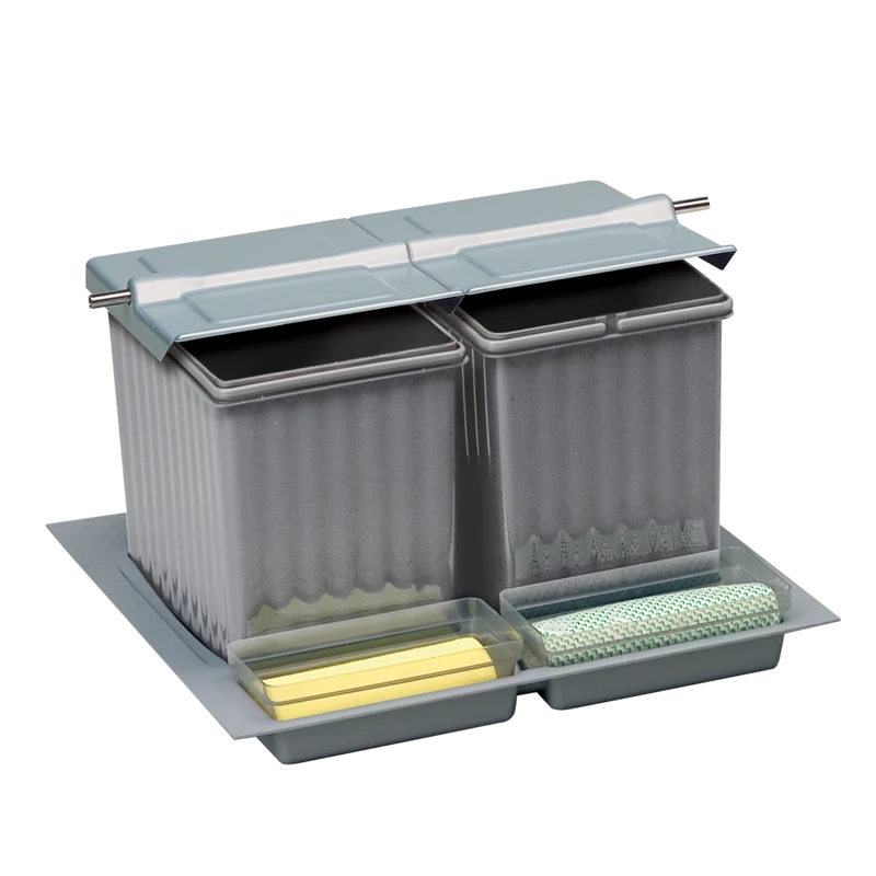 Collecteur de tri 3 bacs 27 L pour tiroir de 600 mm