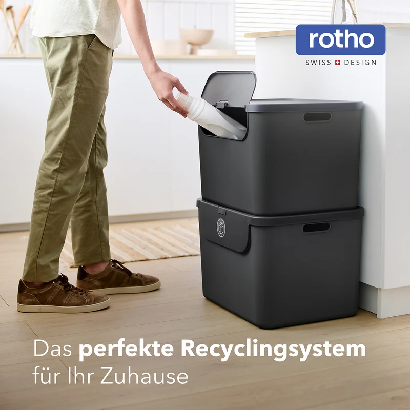 Recyclingbehälter 55 l - 2er Set ALBULA