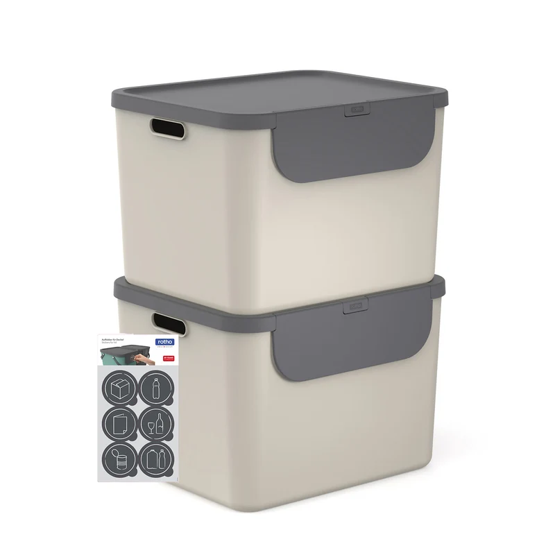 Recyclingbehälter 55 l - 2er Set ALBULA