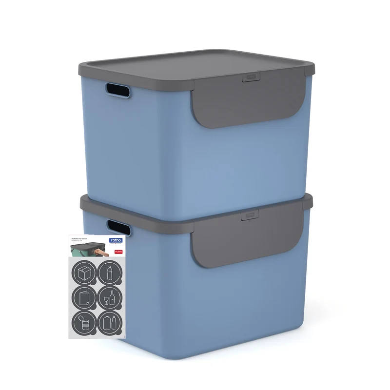 Recyclingbehälter 55 l - 2er Set ALBULA