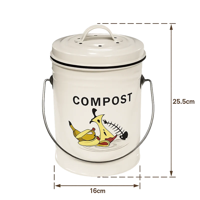 Composteur rond en métal