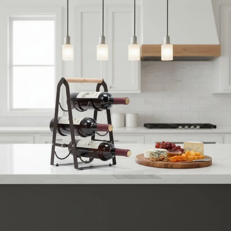 ETAGERE A VIN METAL | Château Forgé™ Pliable