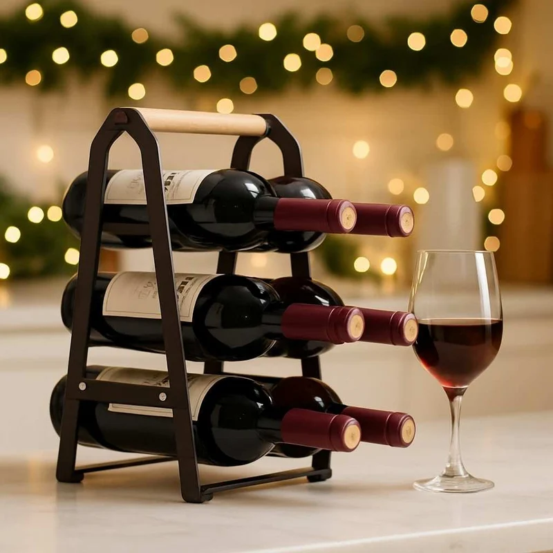 ETAGERE A VIN METAL | Château Forgé™ Pliable