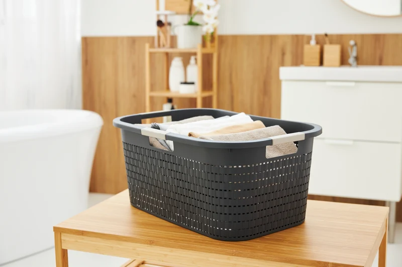 2er Set Country Wäschekorb 40l 2tlg.