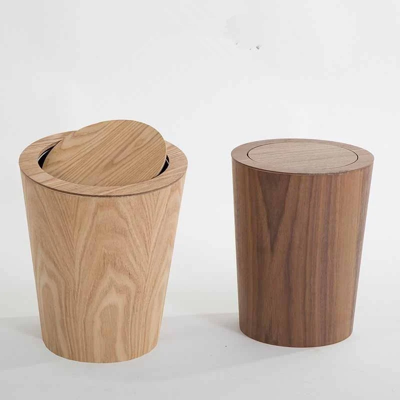 Poubelle en Bois 9L