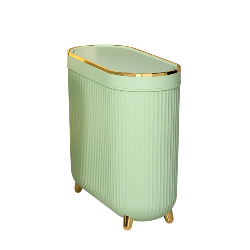 Poubelle de luxe dorée