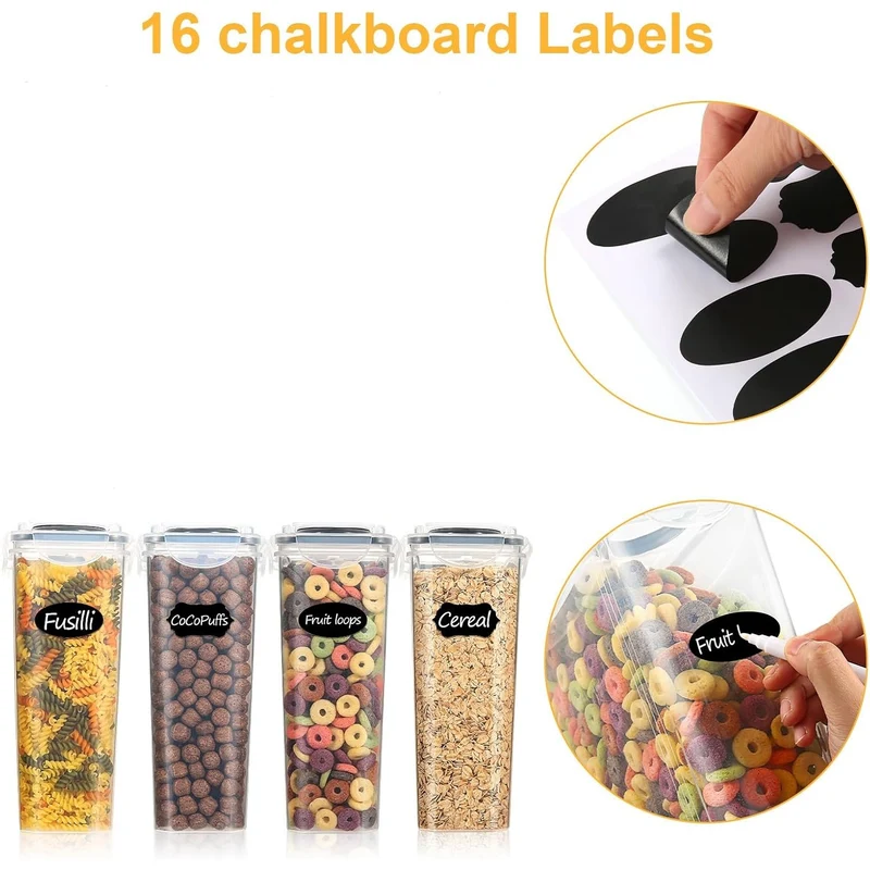Boîte de Rangement Cuisine Lot de 6, 3.10L Sans BPA