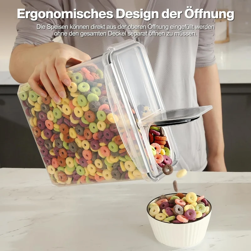 Boîte de Rangement Cuisine Lot de 2, 3.7L Sans BPA