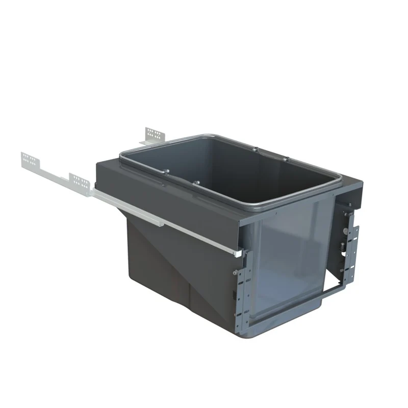 Poubelle 1 bac 34 L pour meuble de 450 mm, sortie SOFT