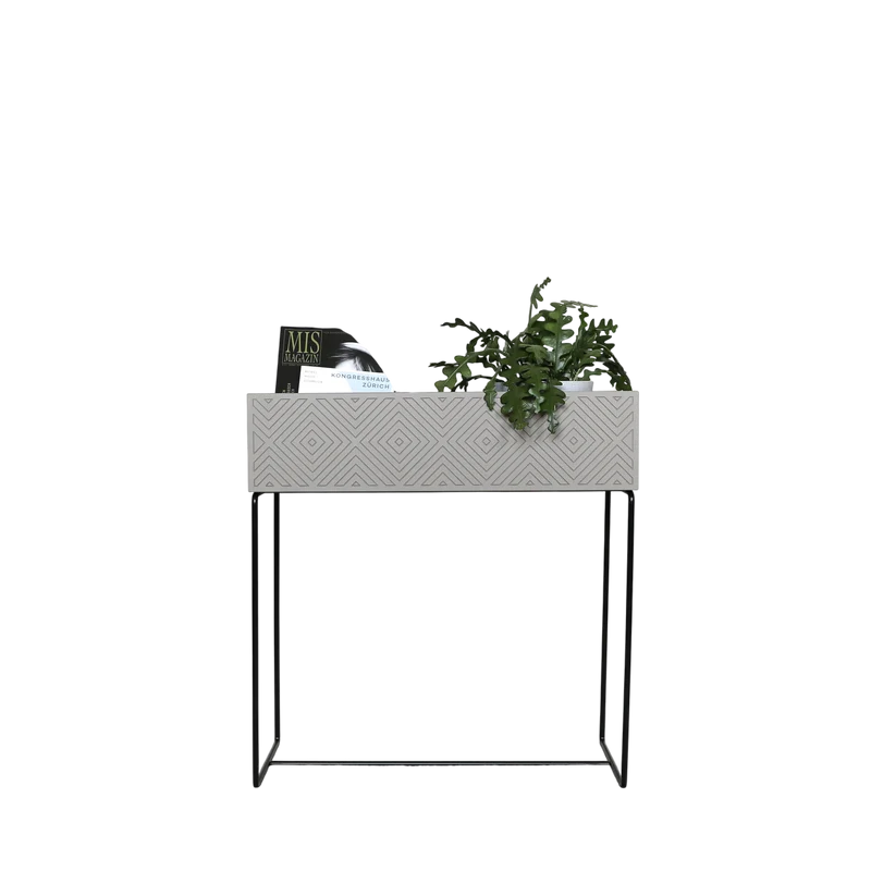 Nevi the plantbox Sandgrau, Schwarz L