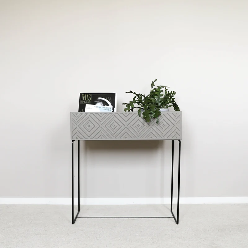 Nevi the plantbox Sandgrau, Schwarz L