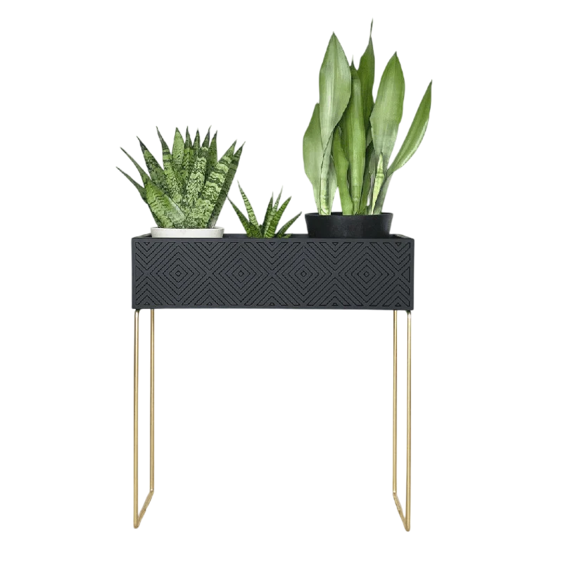Nevi the plantbox Schwarz, Gold L