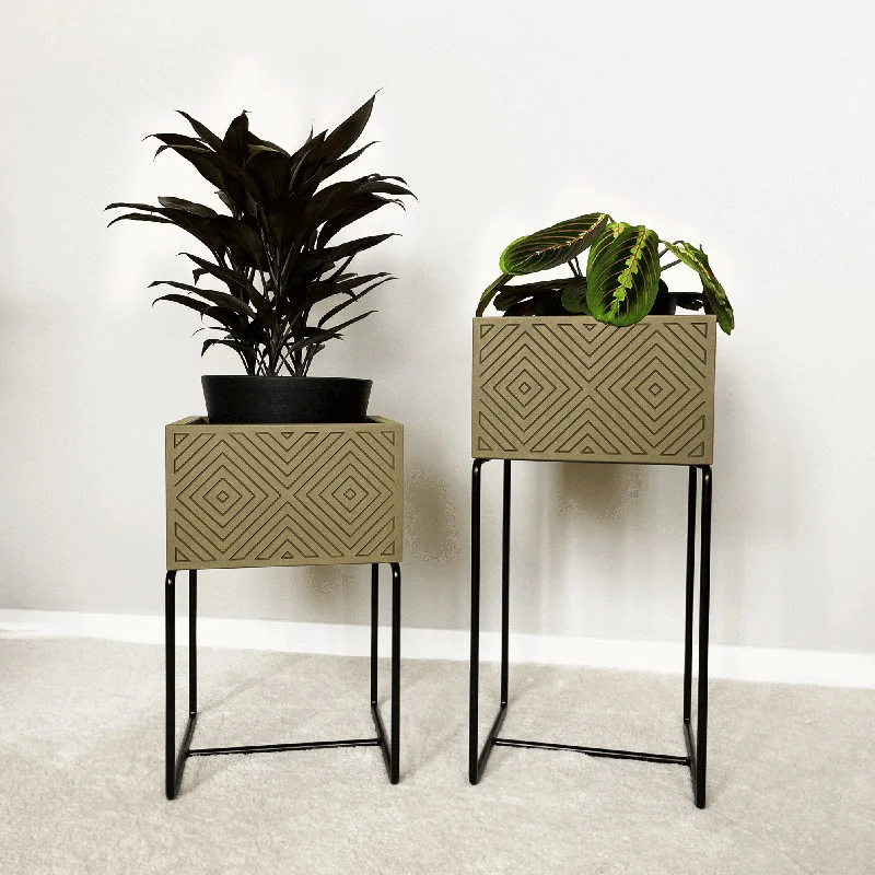 Nevi the plantbox Olivgrün, Schwarz M