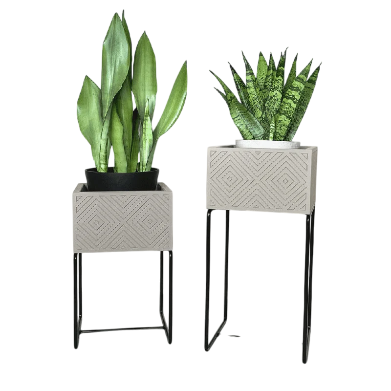 Nevi the plantbox Sandgrau, Schwarz M