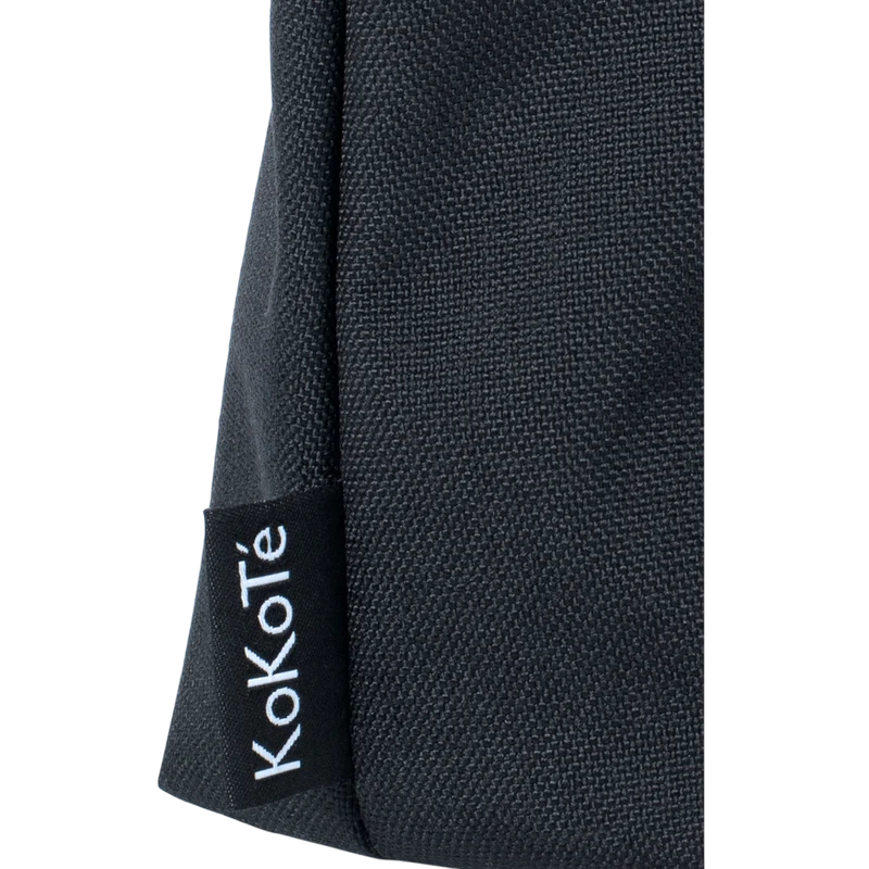 Necessaire "Nessi" schwarz, Futter ocker