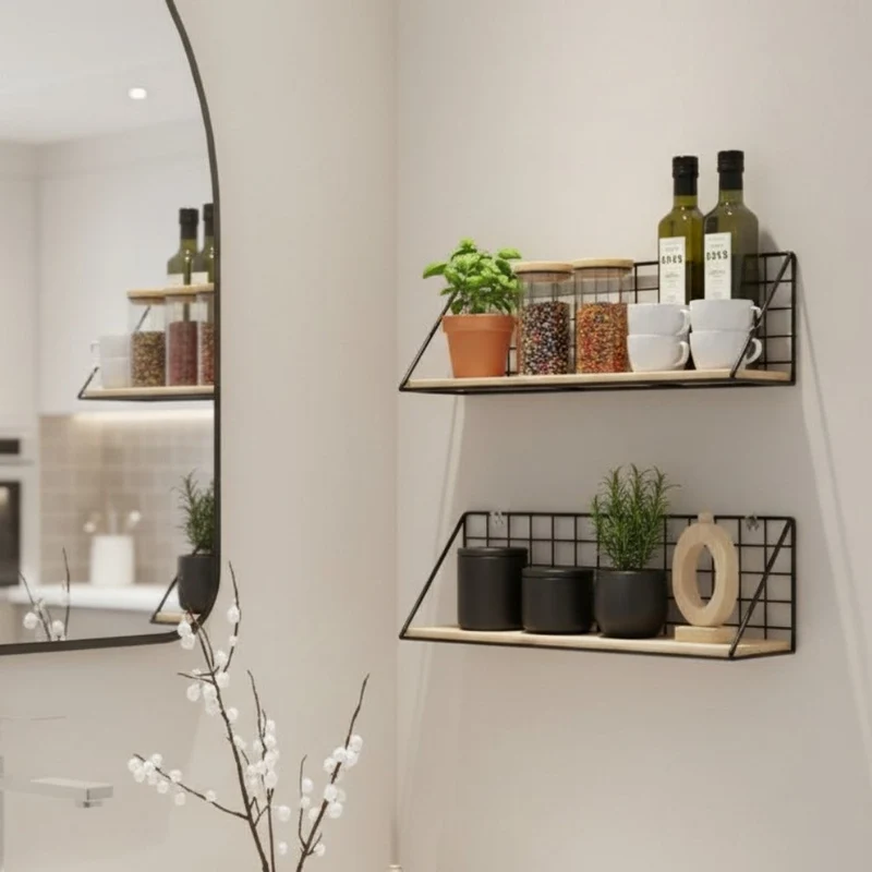 ETAGERE DE CUISINE MURALE | MetalWood™