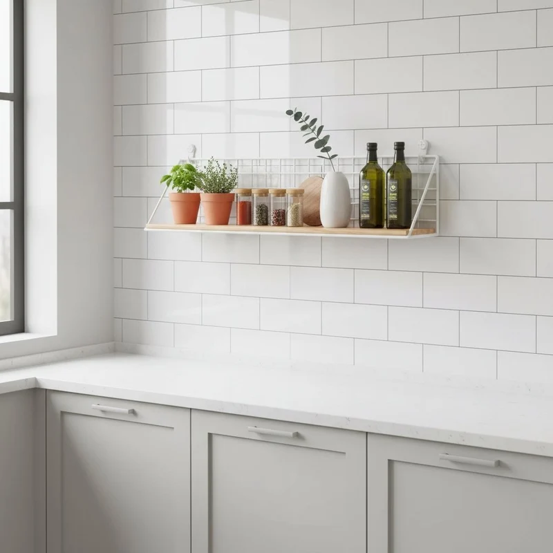 ETAGERE DE CUISINE MURALE | MetalWood™