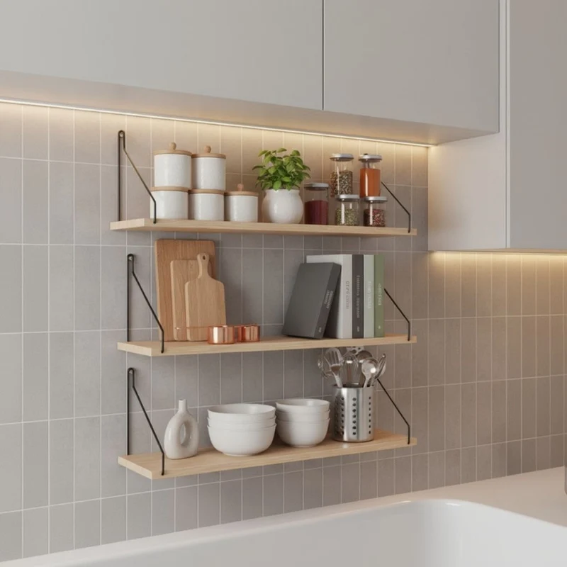 ETAGERE MURALE POUR CUISINE | NordikShelf™