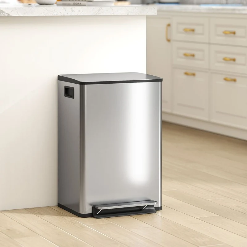 POUBELLE RECTANGULAIRE 50L | AuraSteel 50™