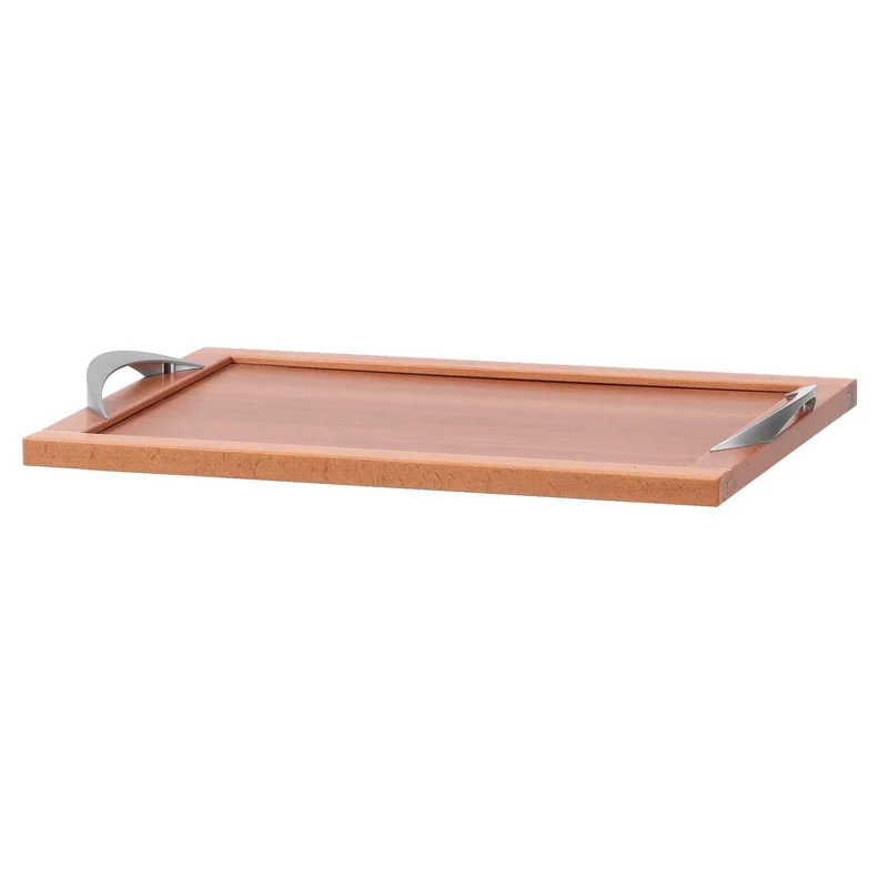 ARIT - Chariot de cuisine DRINK, Plateau en Bois, Plateau Rectangulaire, Desserte Bois, combinabile con 500 Ginger - Couleur ciliegio