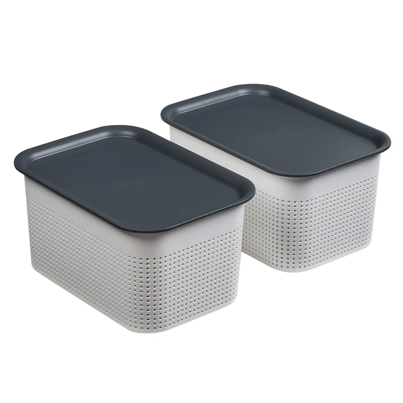 2er Set Boxen mit Deckel 4,5 l BRISEN