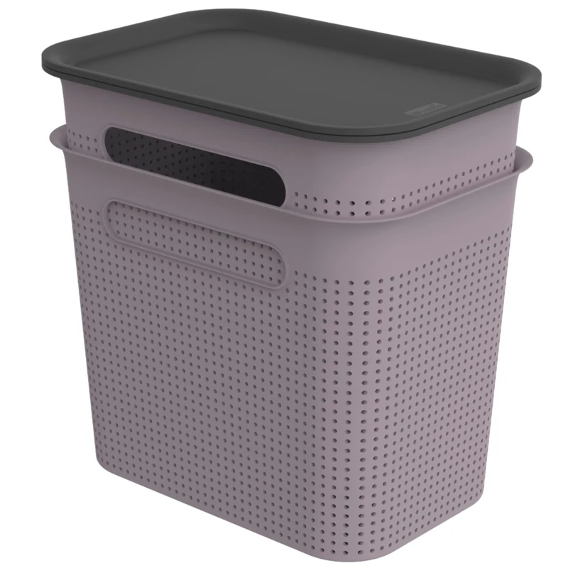 2er Set Boxen mit Deckel 7 l BRISEN