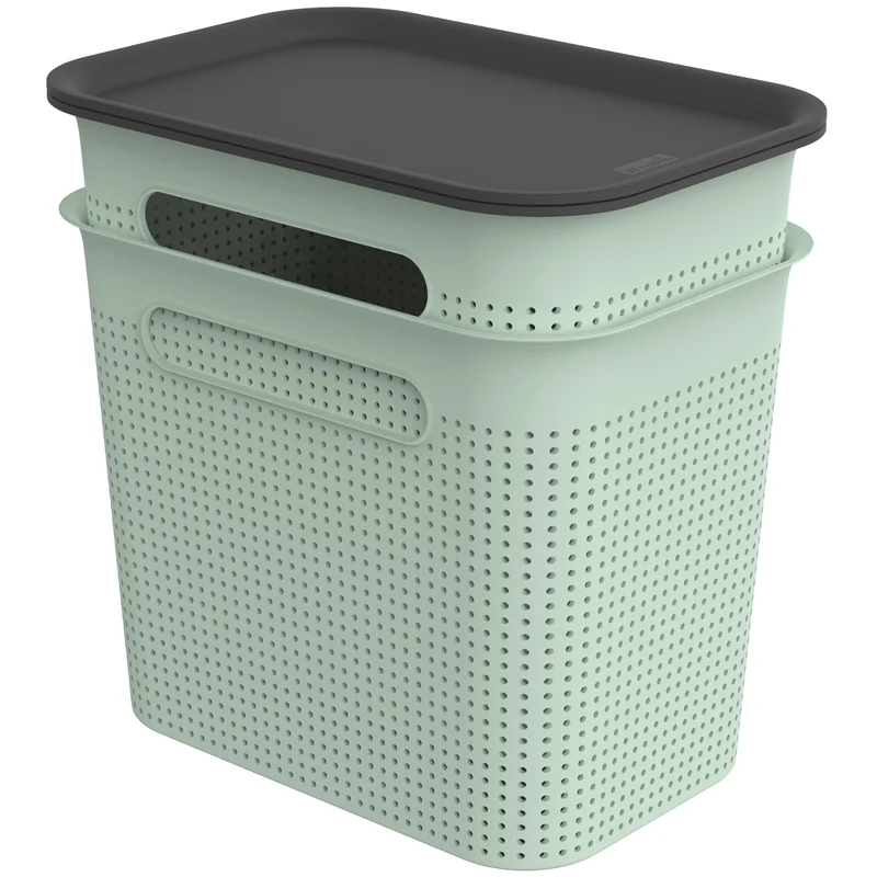 2er Set Boxen mit Deckel 7 l BRISEN