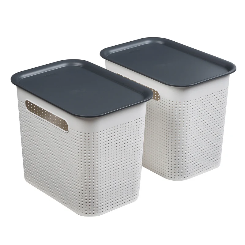 2er Set Boxen mit Deckel 7 l BRISEN