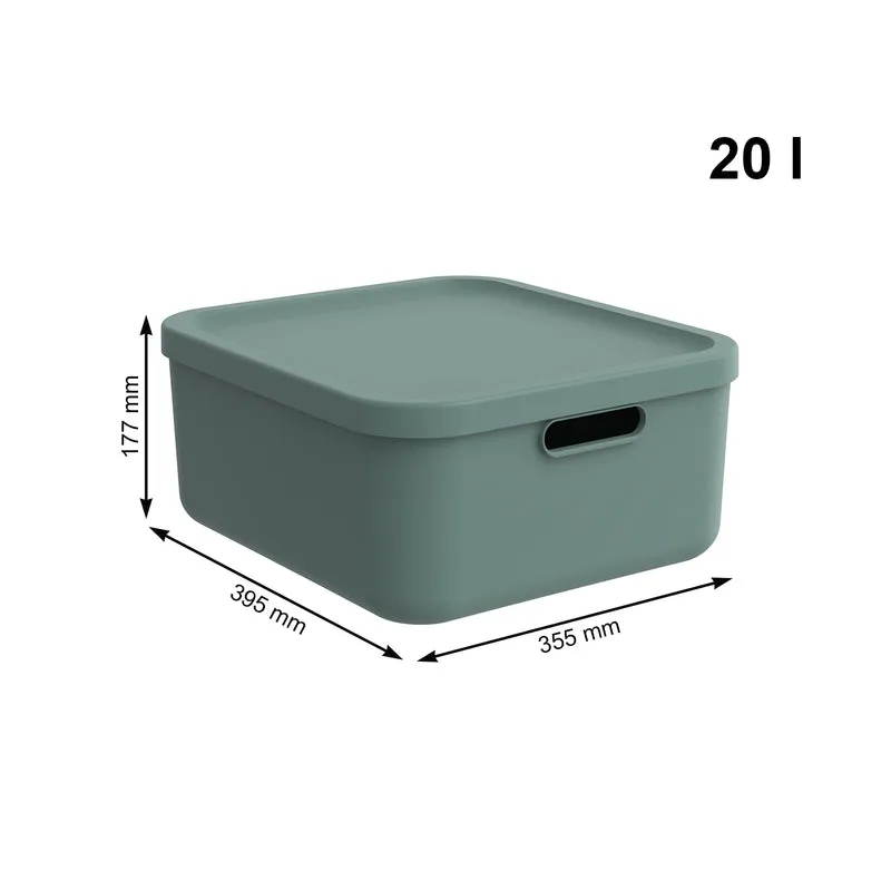 Aufbewahrungsboxen-Set 3tlg. 2x 20l und 55l ALBULA LIGHT