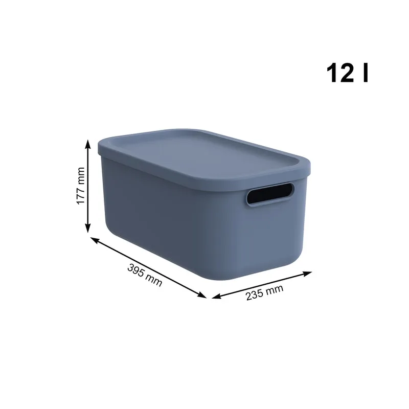 Aufbewahrungsboxen-Set 3tlg. 2x 12l und 55l ALBULA LIGHT