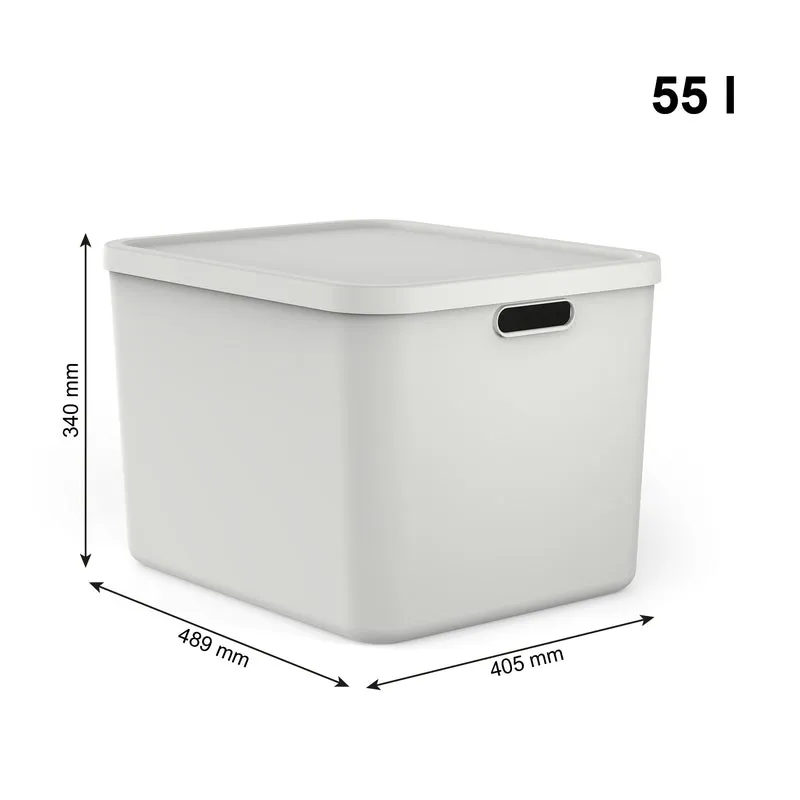 Aufbewahrungsboxen-Set 3tlg. 2x 12l und 55l ALBULA LIGHT
