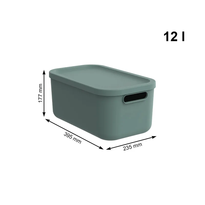 Aufbewahrungsboxen-Set 3tlg. 2x 12l und 55l ALBULA LIGHT