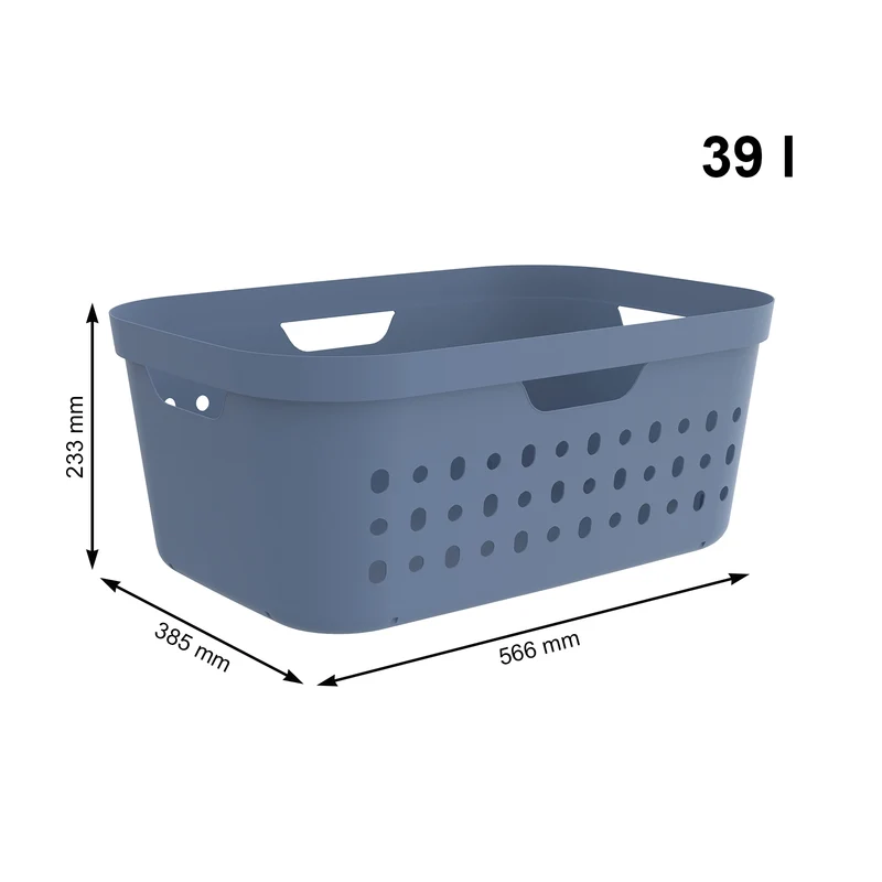 3er-Set Wäschekorb Jona 39l