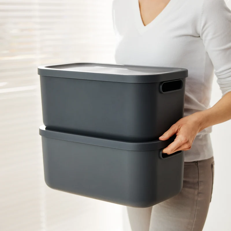 Aufbewahrungsbox 4er Set 12 l ALBULA LIGHT