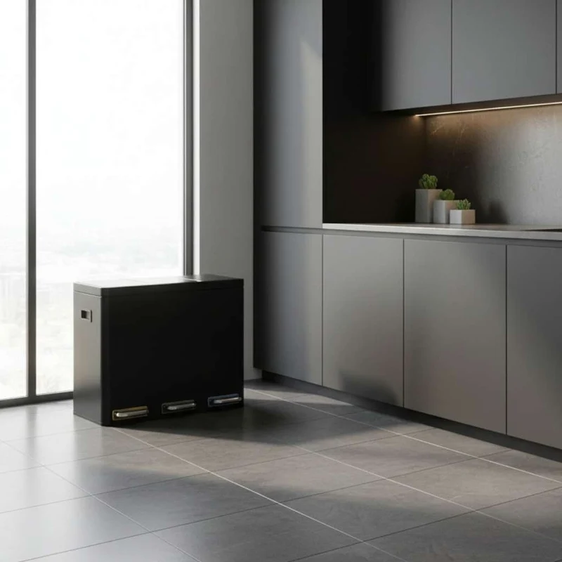 POUBELLE DE TRI | TripleClean™ 45L Black