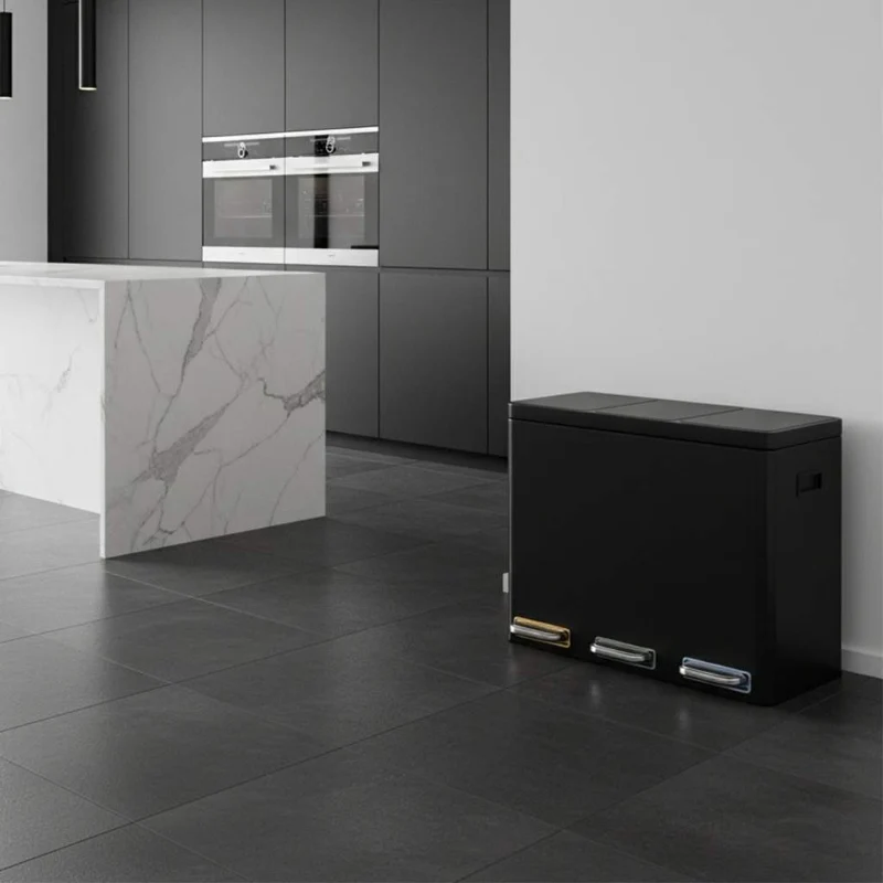 POUBELLE DE TRI | TripleClean™ 45L Black