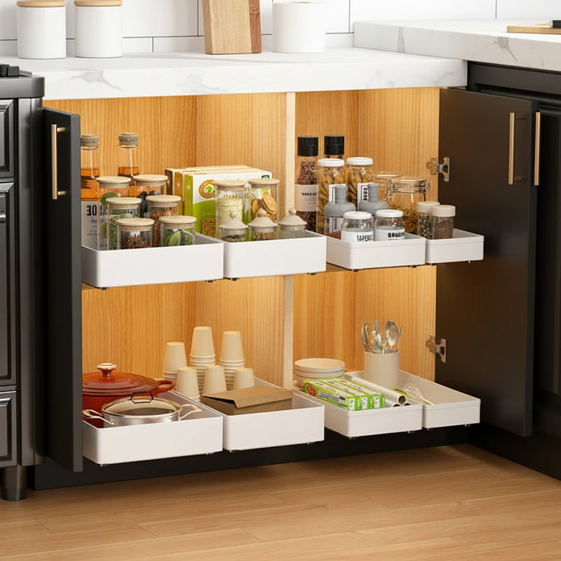 RANGEMENT TIROIR EPICES | FlexiDraw™ Blanc