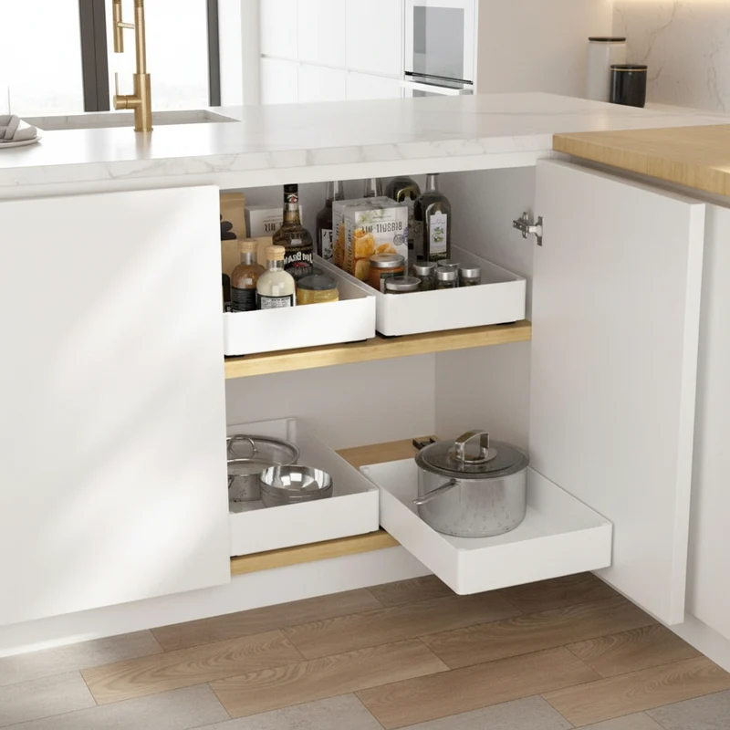 RANGEMENT TIROIR EPICES | FlexiDraw™ Blanc