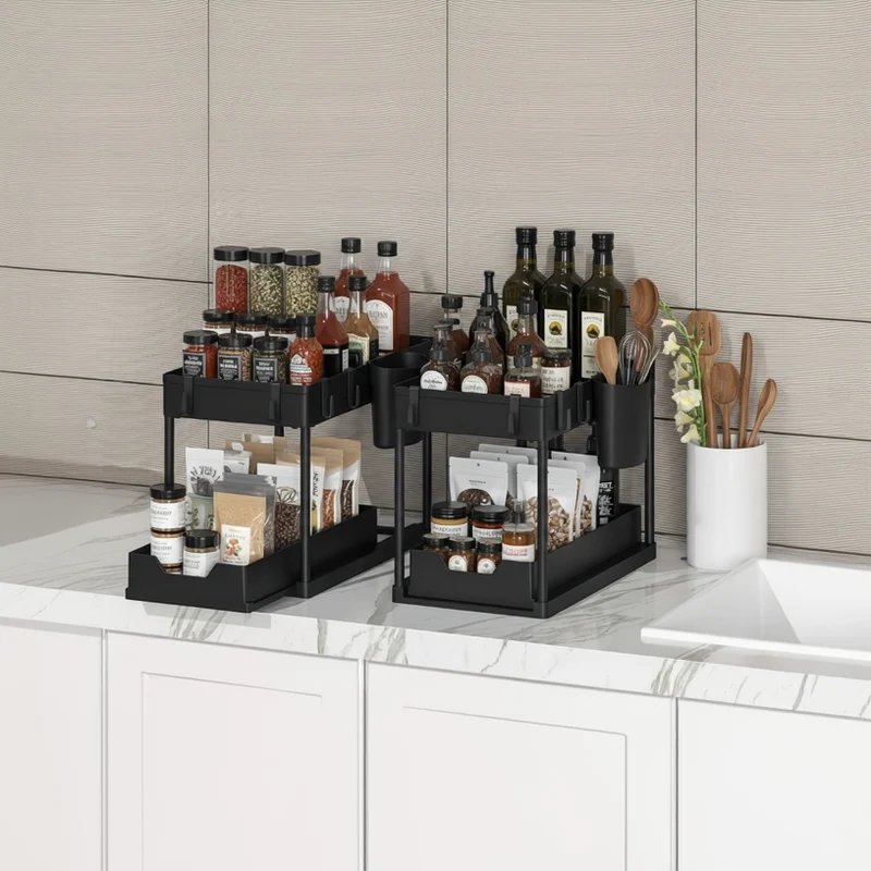 RANGE EPICES TIROIRS | GlissRack™ 2 Niveaux