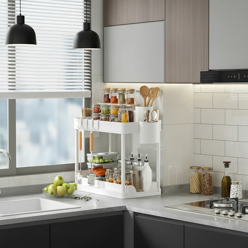 RANGE EPICES TIROIRS | GlissRack™ 2 Niveaux