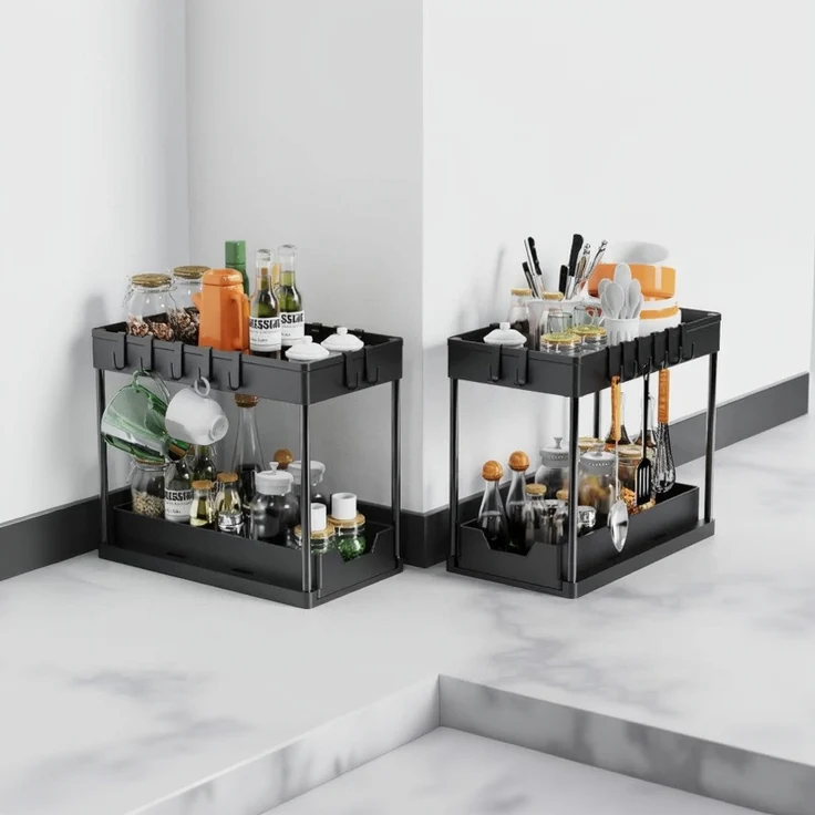 RANGE EPICES TIROIRS | GlissRack™ 2 Niveaux