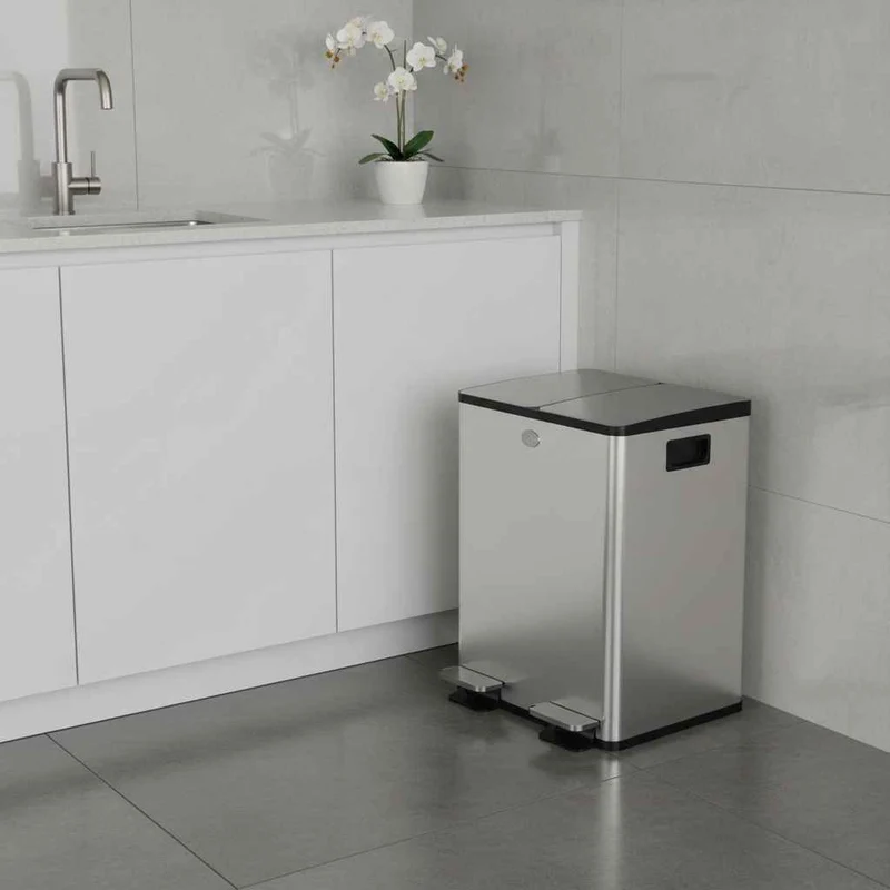 Poubelle tri selectif 2 bacs | DuoPure™ 40L