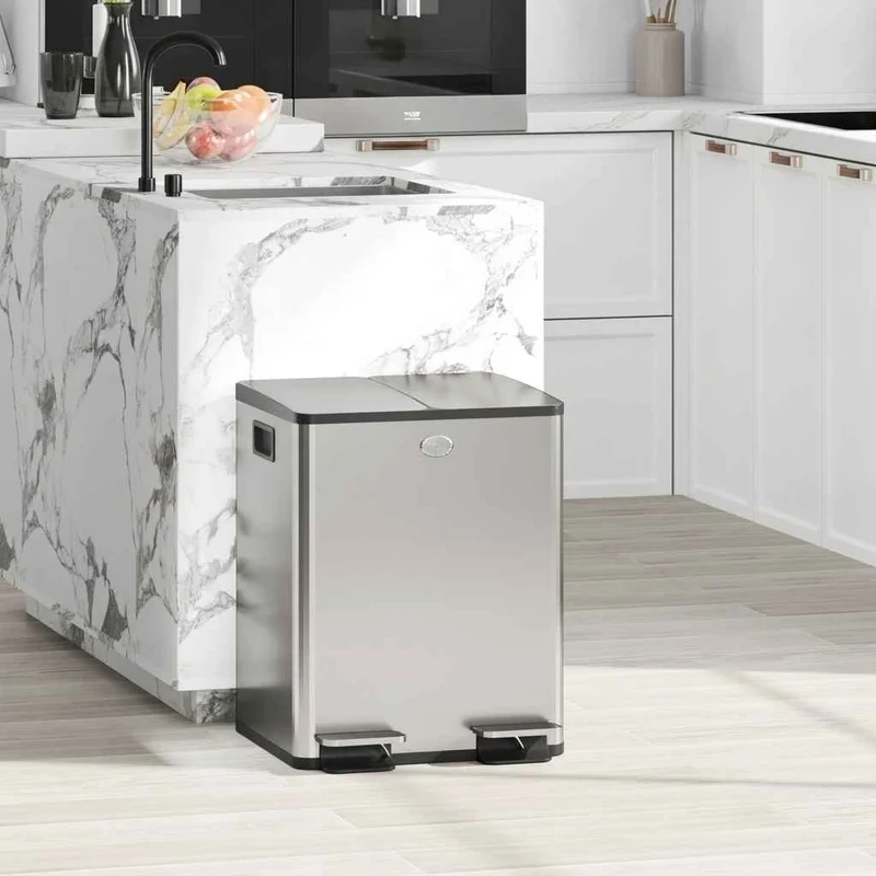 Poubelle tri selectif 2 bacs | DuoPure™ 40L