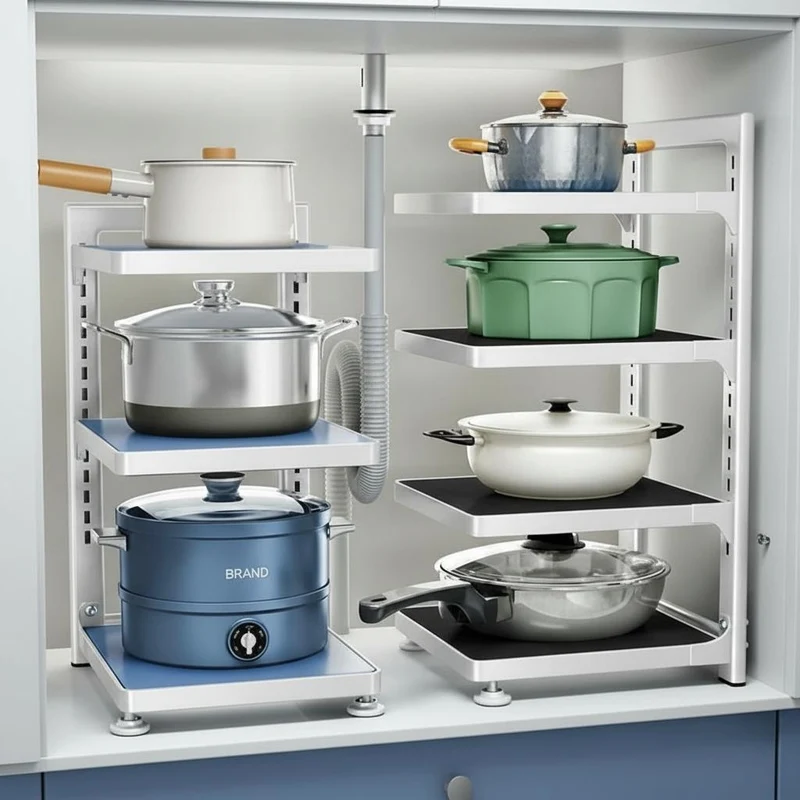 RANGEMENT CUISINE ETAGERE | KitchenMax™ Black