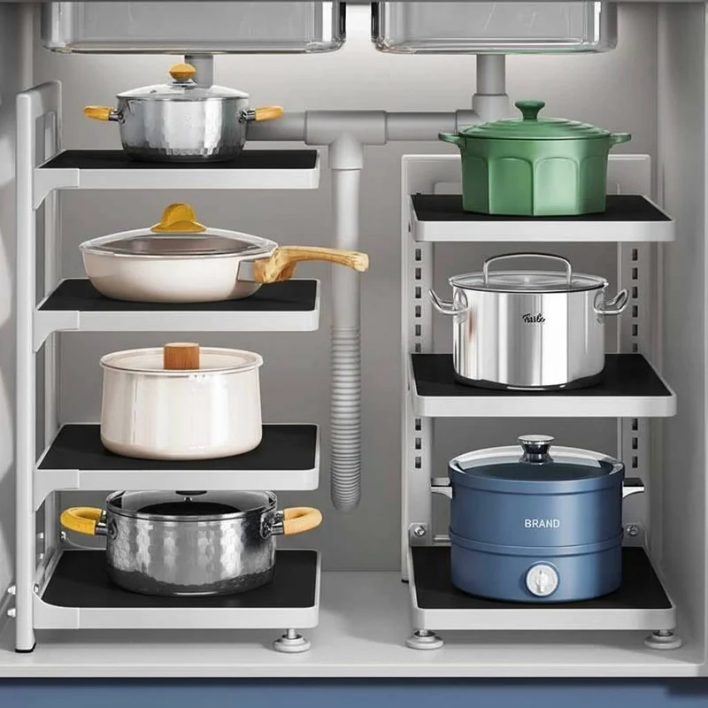 RANGEMENT CUISINE ETAGERE | KitchenMax™ Black