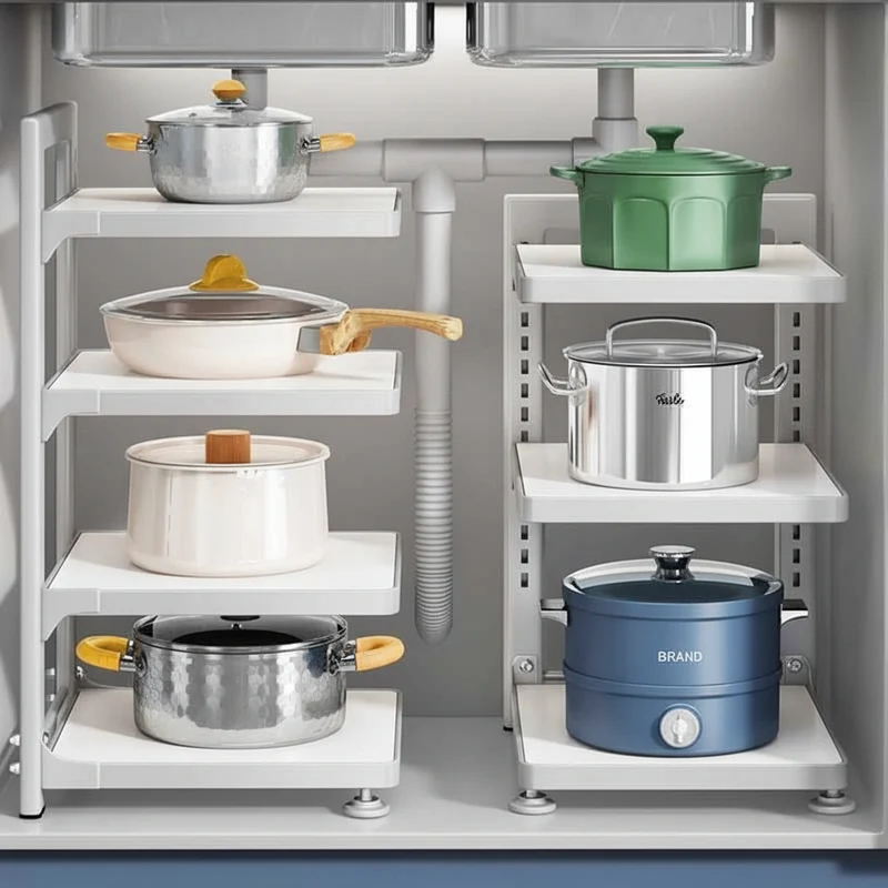 ETAGERE DE CUISINE A POSER | KitchenMax™ Pur White