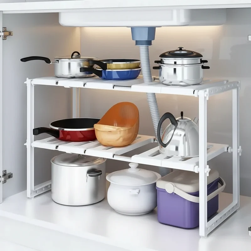 ÉTAGÈRE RÉTRACTABLE | SlideStore™ Blanc