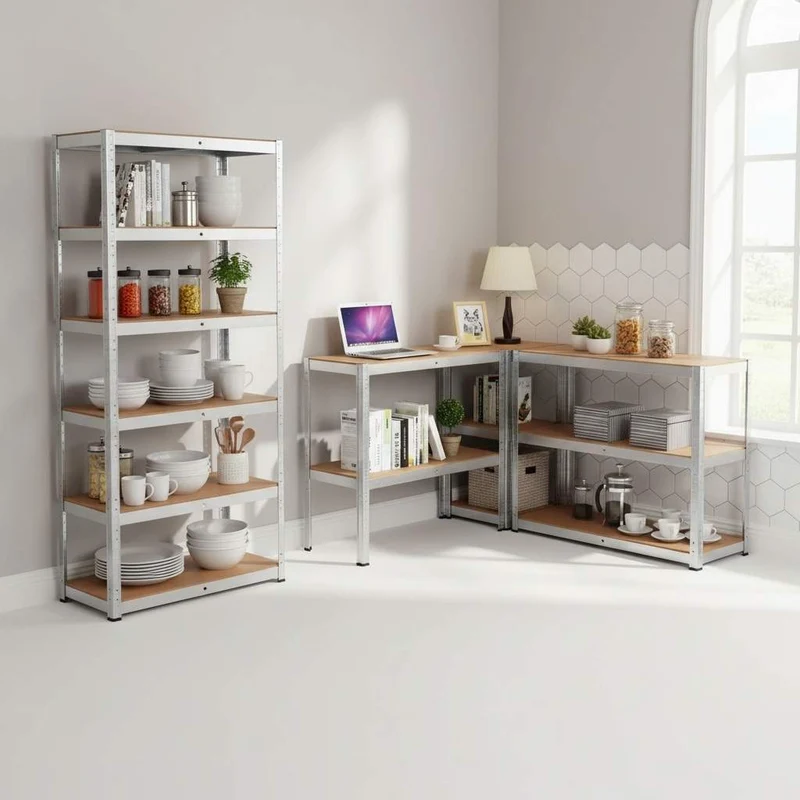 ETAGERE MEUBLE CUISINE | FlexiRack™ 5 Niveaux 180 cm